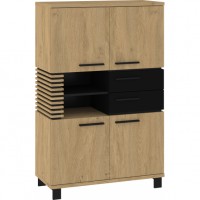 Kumode LAMIR N4D2S, Ozols/Melns/Melns